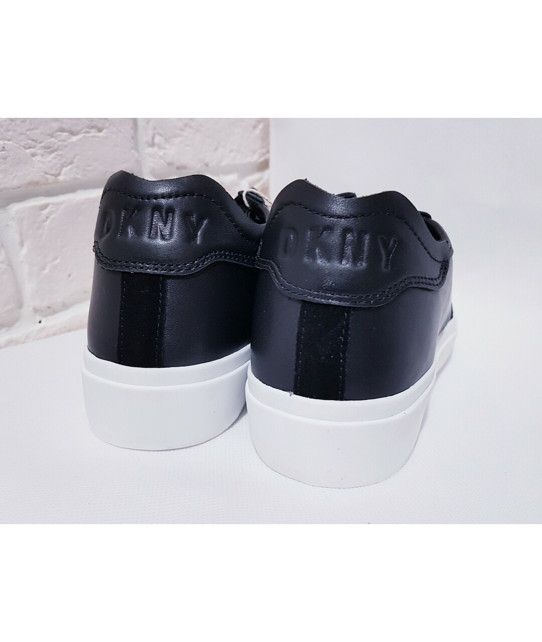 DKNY Черные кожаные кроссовки, фото 4