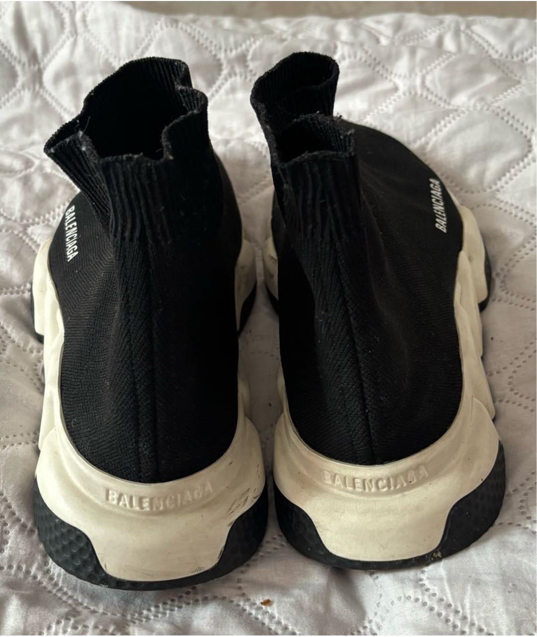 BALENCIAGA Черные текстильные кроссовки, фото 4