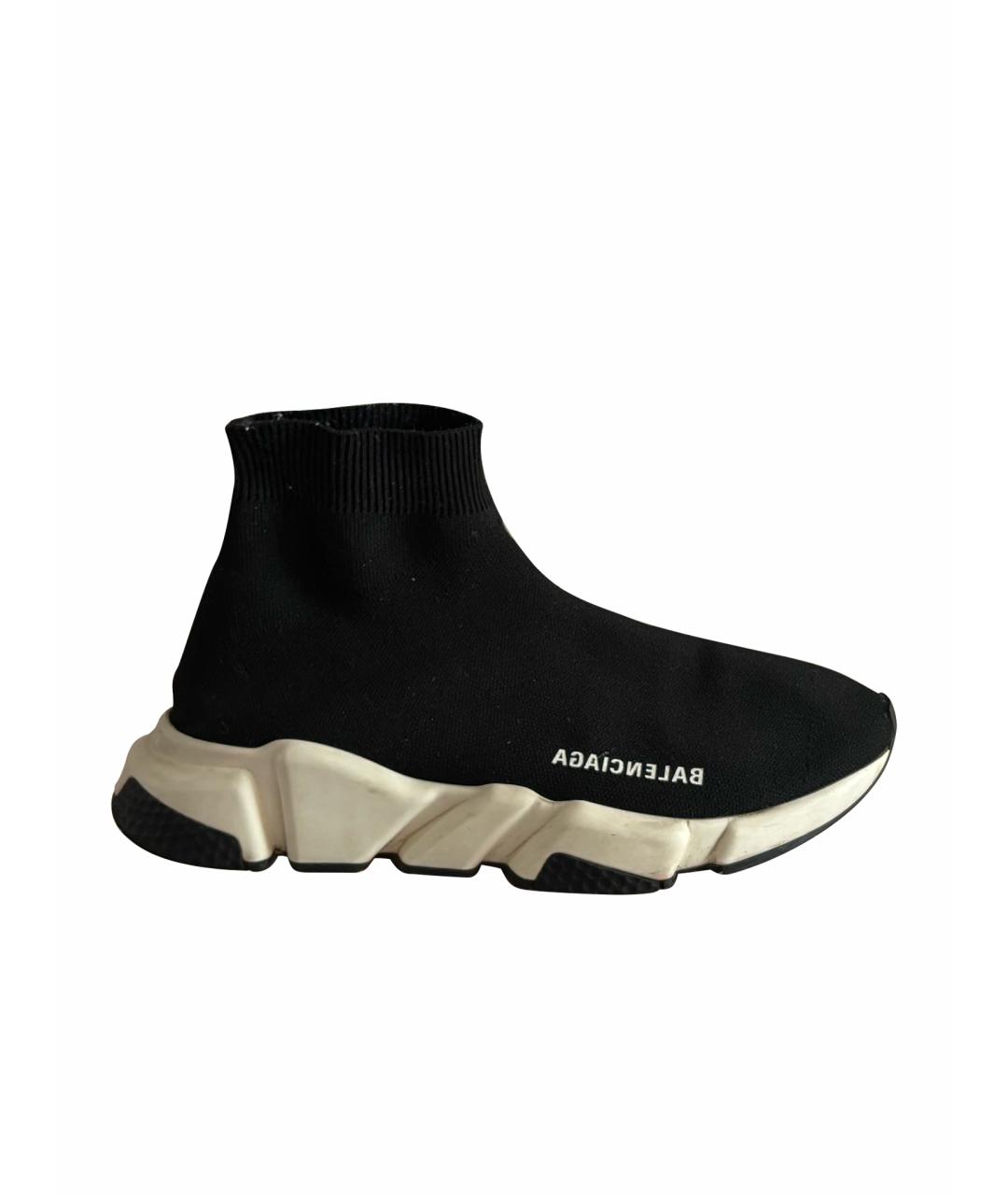 BALENCIAGA Черные текстильные кроссовки, фото 6