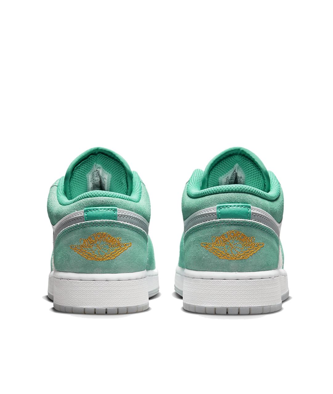 JORDAN Бирюзовые кожаные кроссовки, фото 4