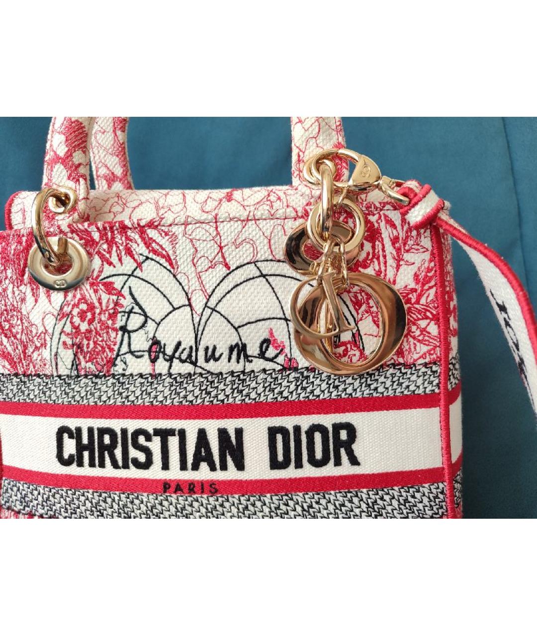 CHRISTIAN DIOR Тканевая сумка тоут, фото 8