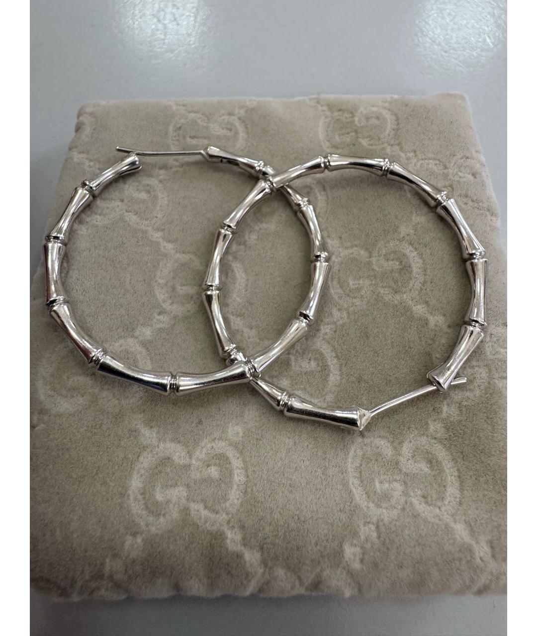 GUCCI Серьги из белого золота, фото 3