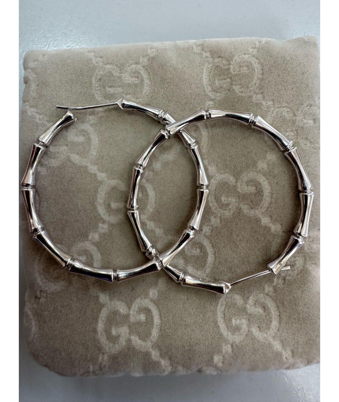 GUCCI Серьги из белого золота, фото 2