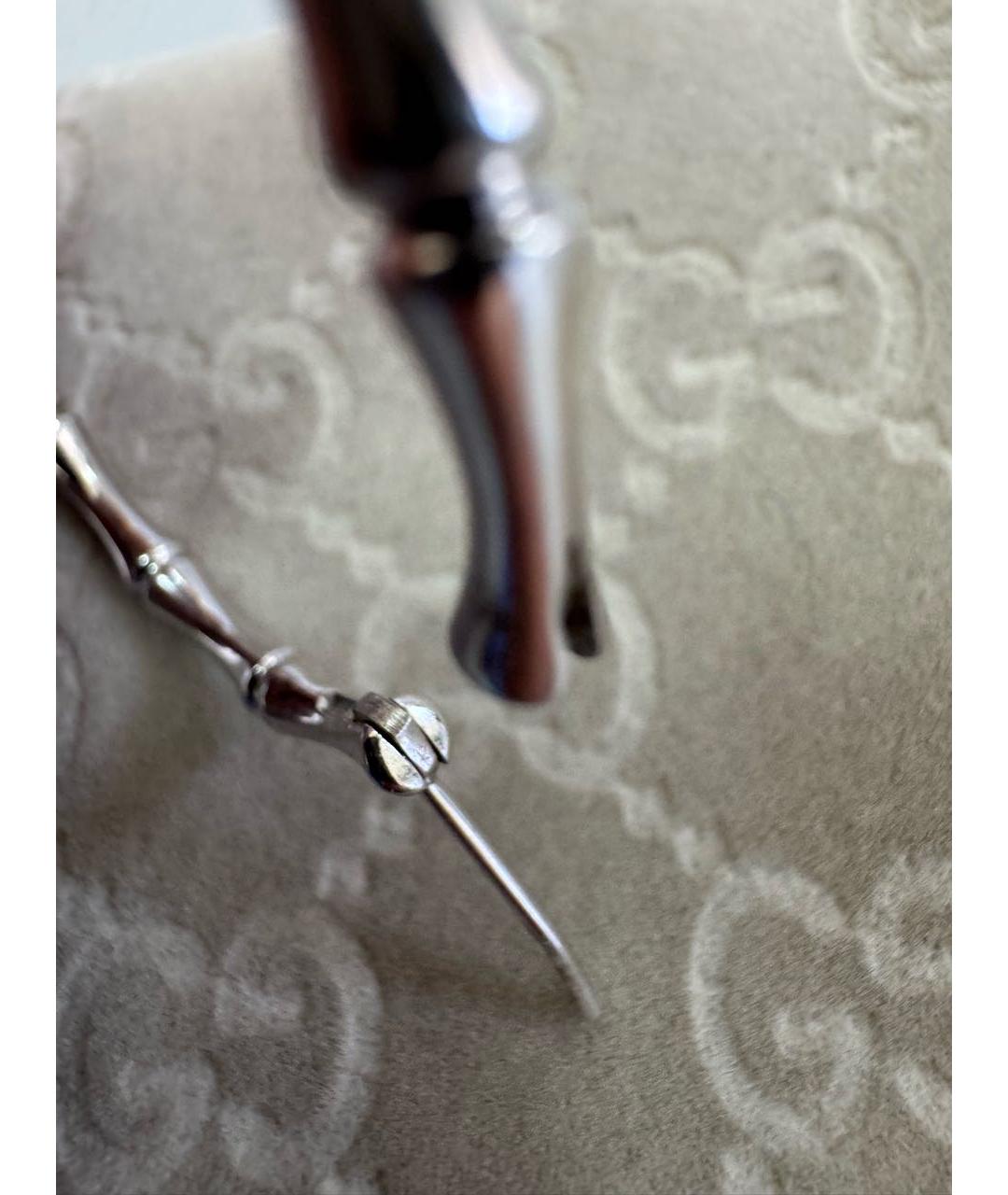 GUCCI Серьги из белого золота, фото 7