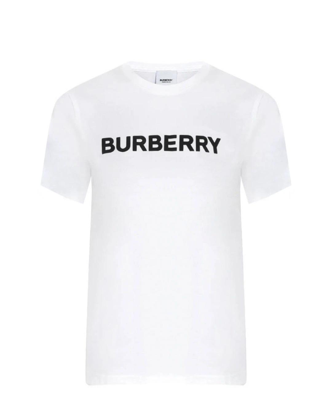 BURBERRY Белая хлопковая майка, фото 1