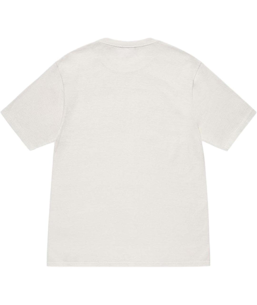STUSSY Белая хлопковая футболка, фото 2
