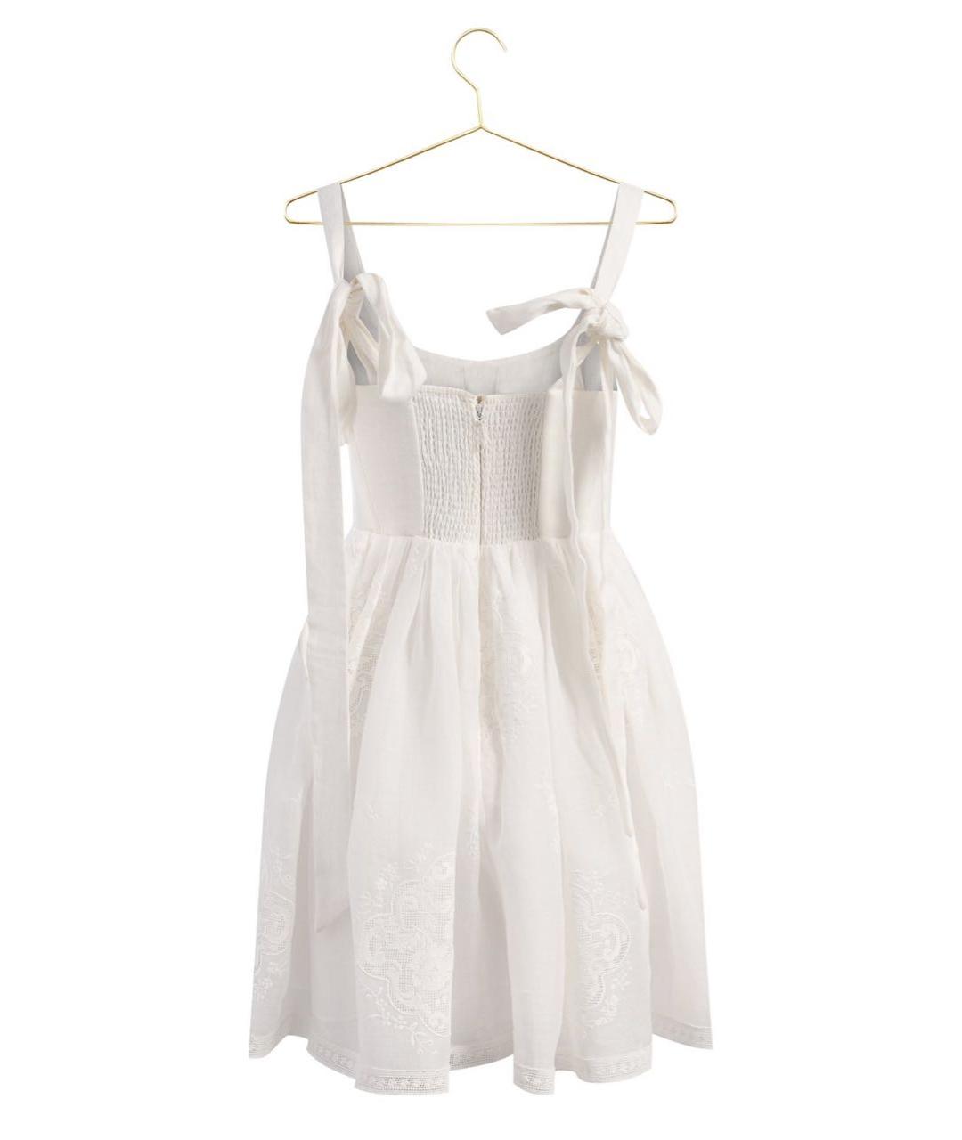 ZIMMERMANN Белый хлопковый сарафан, фото 2