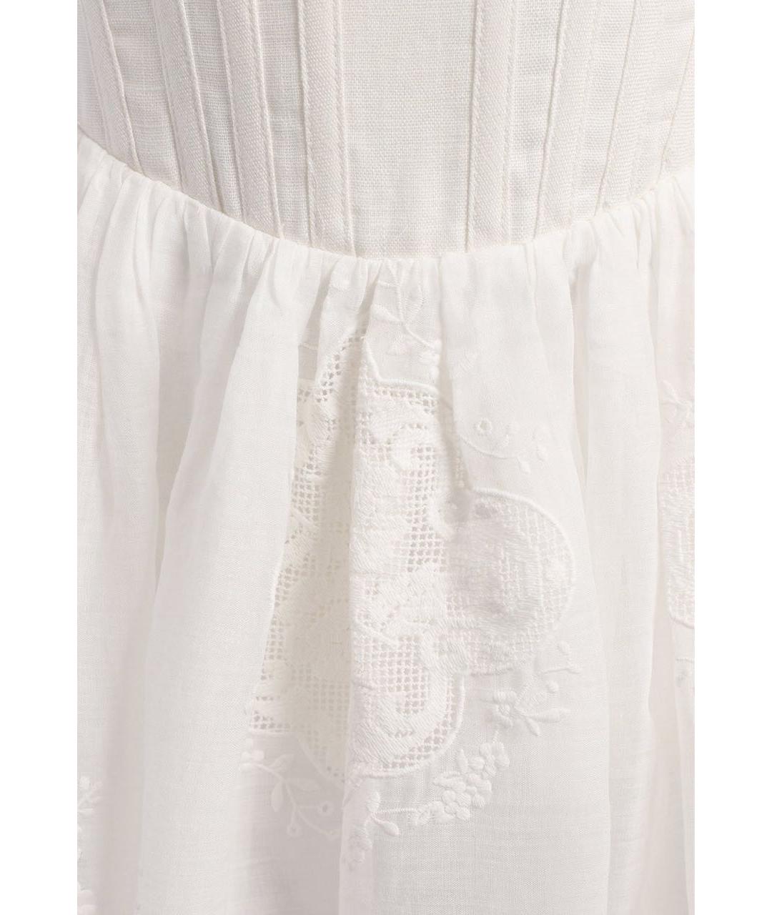 ZIMMERMANN Белый хлопковый сарафан, фото 3
