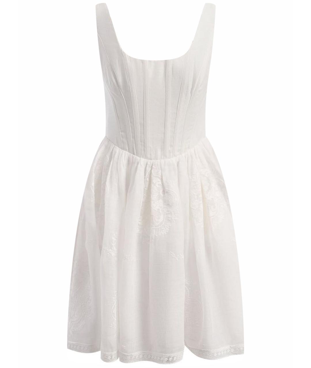 ZIMMERMANN Белый хлопковый сарафан, фото 1