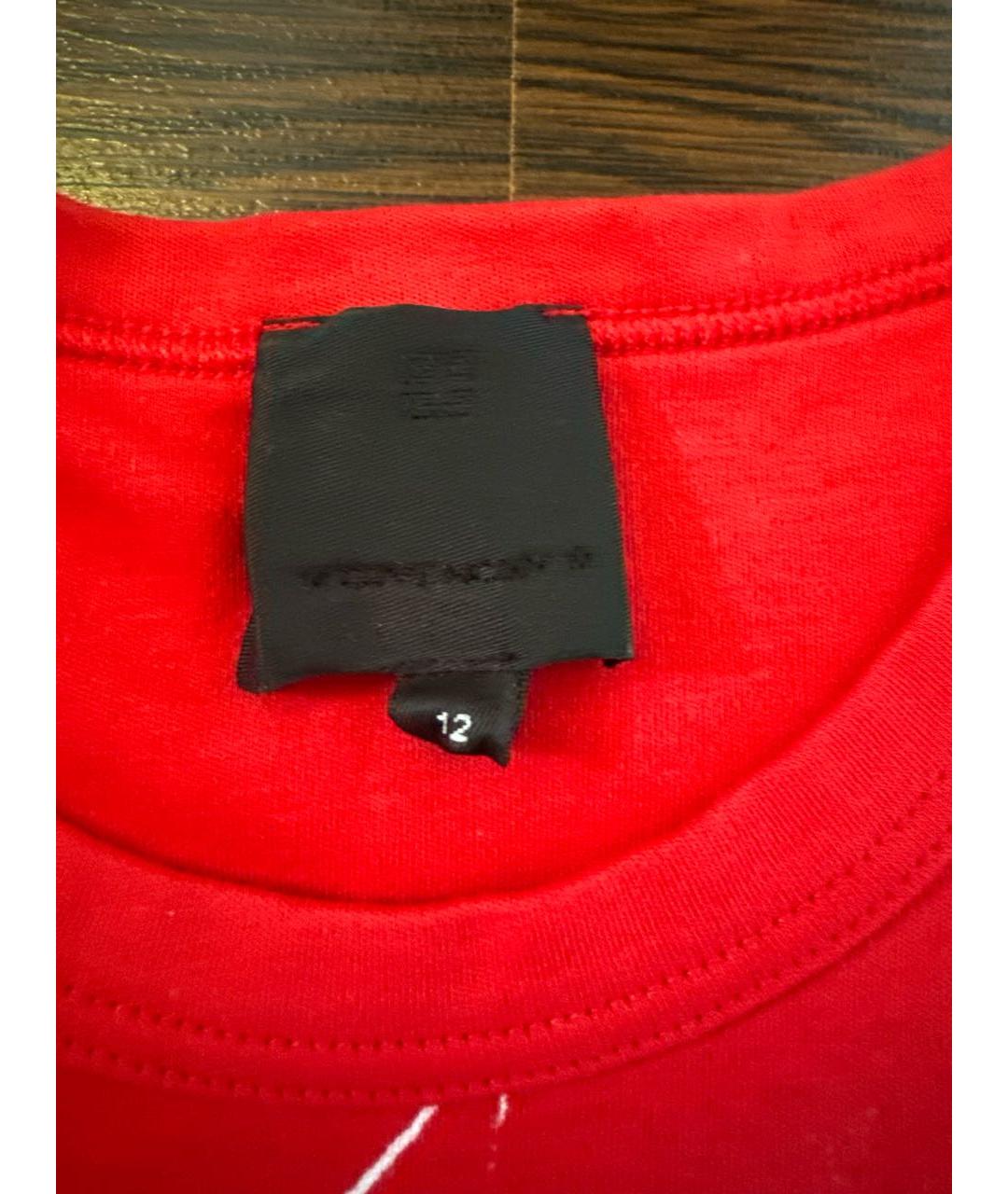 GIVENCHY Красное хлопковое коктейльное платье, фото 3