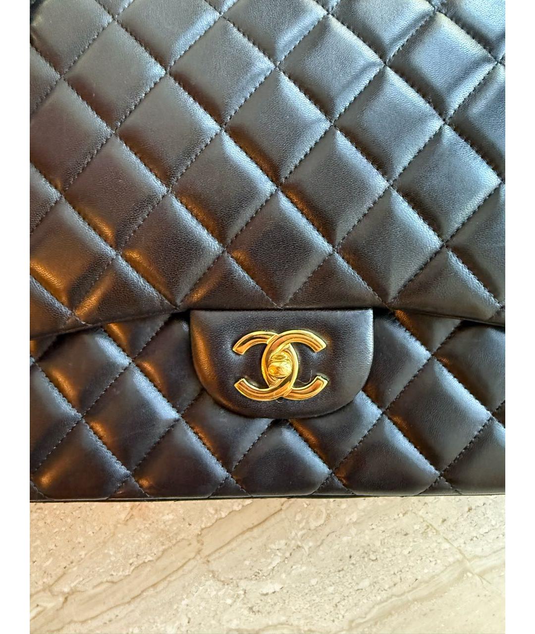 CHANEL Черная кожаная сумка через плечо, фото 4