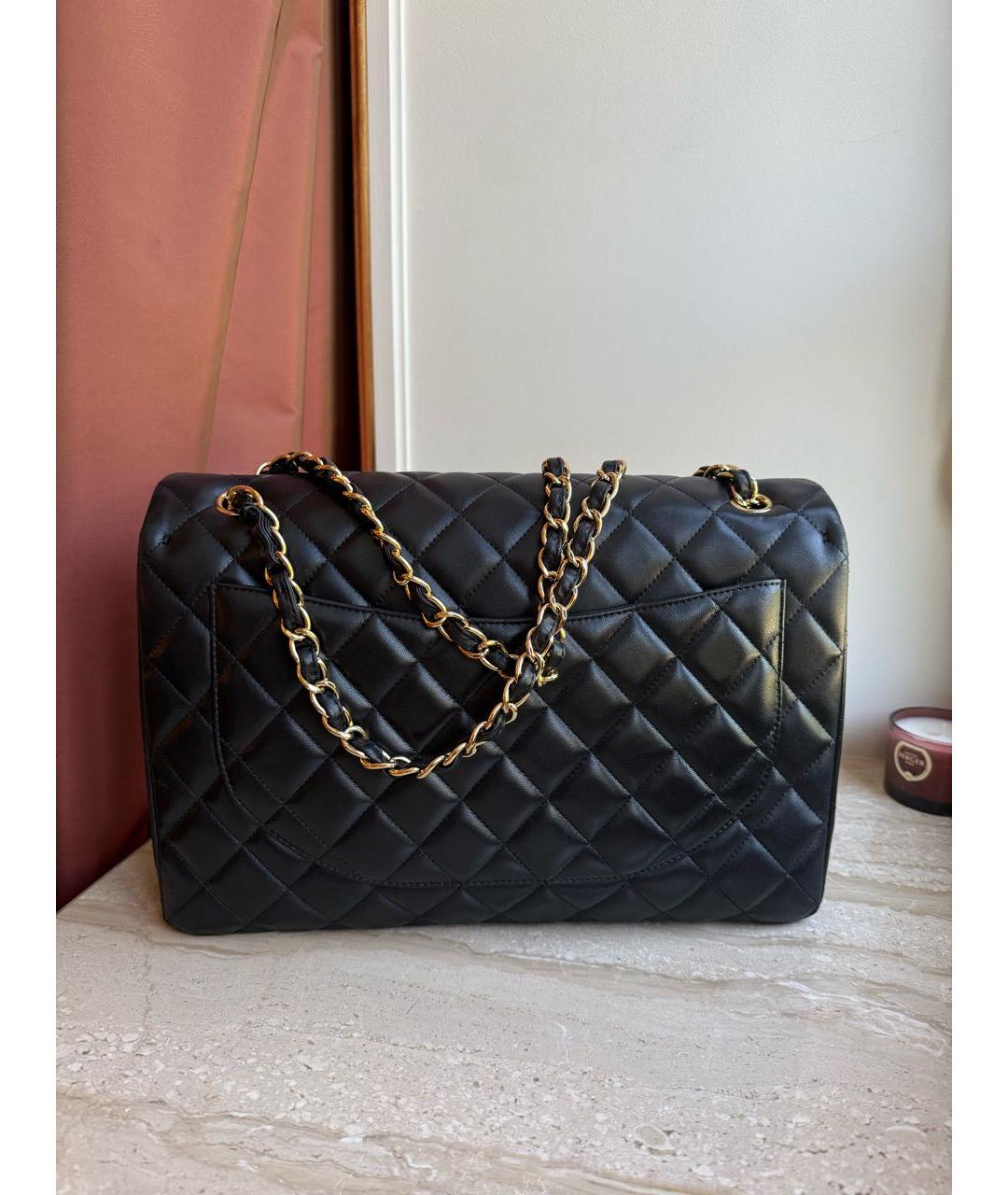 CHANEL Черная кожаная сумка через плечо, фото 3