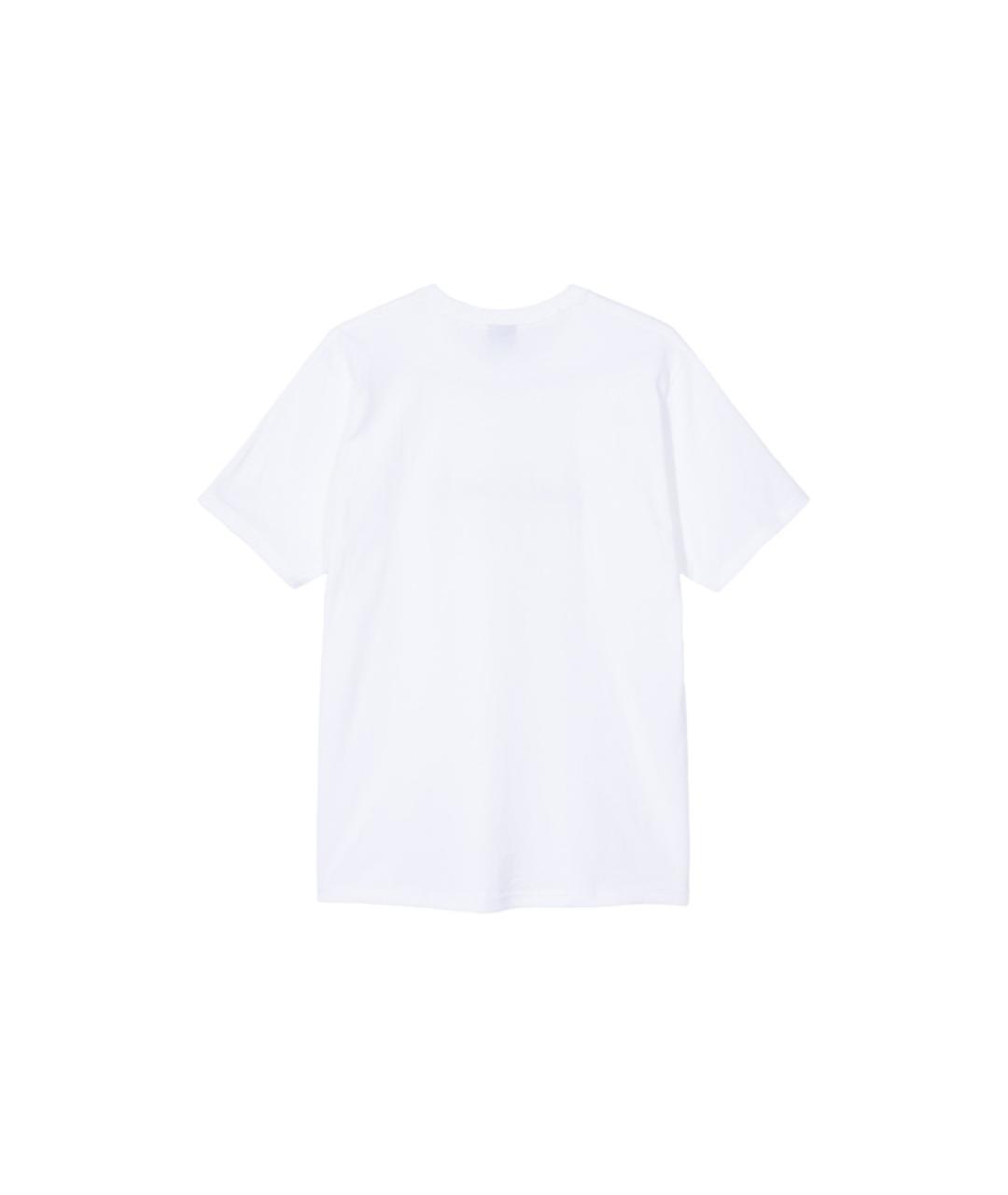 STUSSY Белая хлопковая футболка, фото 2