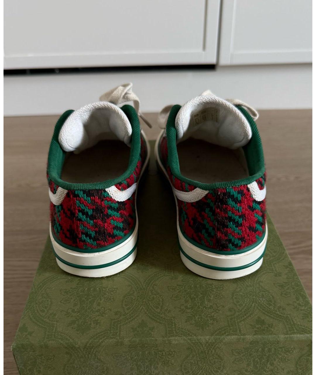 GUCCI Мульти текстильные кеды, фото 4