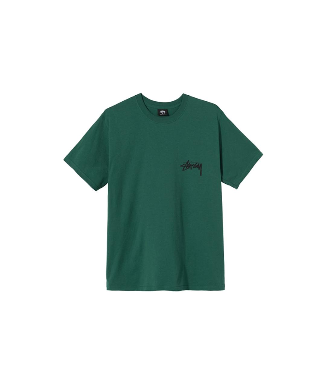 STUSSY Зеленая футболка, фото 1