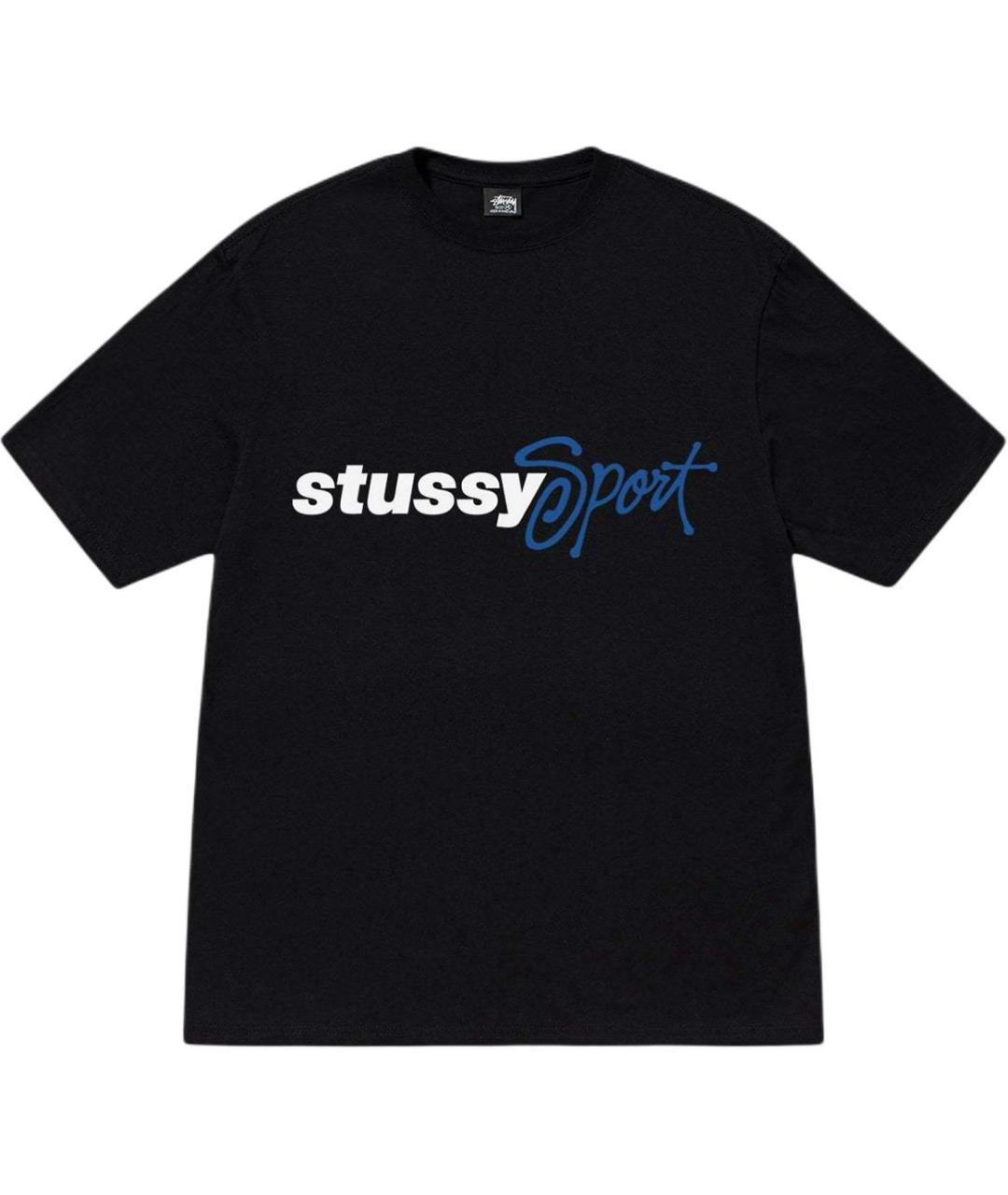 STUSSY Черная футболка, фото 1