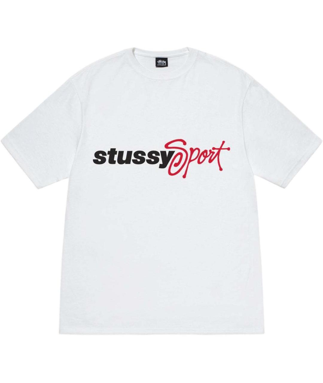 STUSSY Белая футболка, фото 1