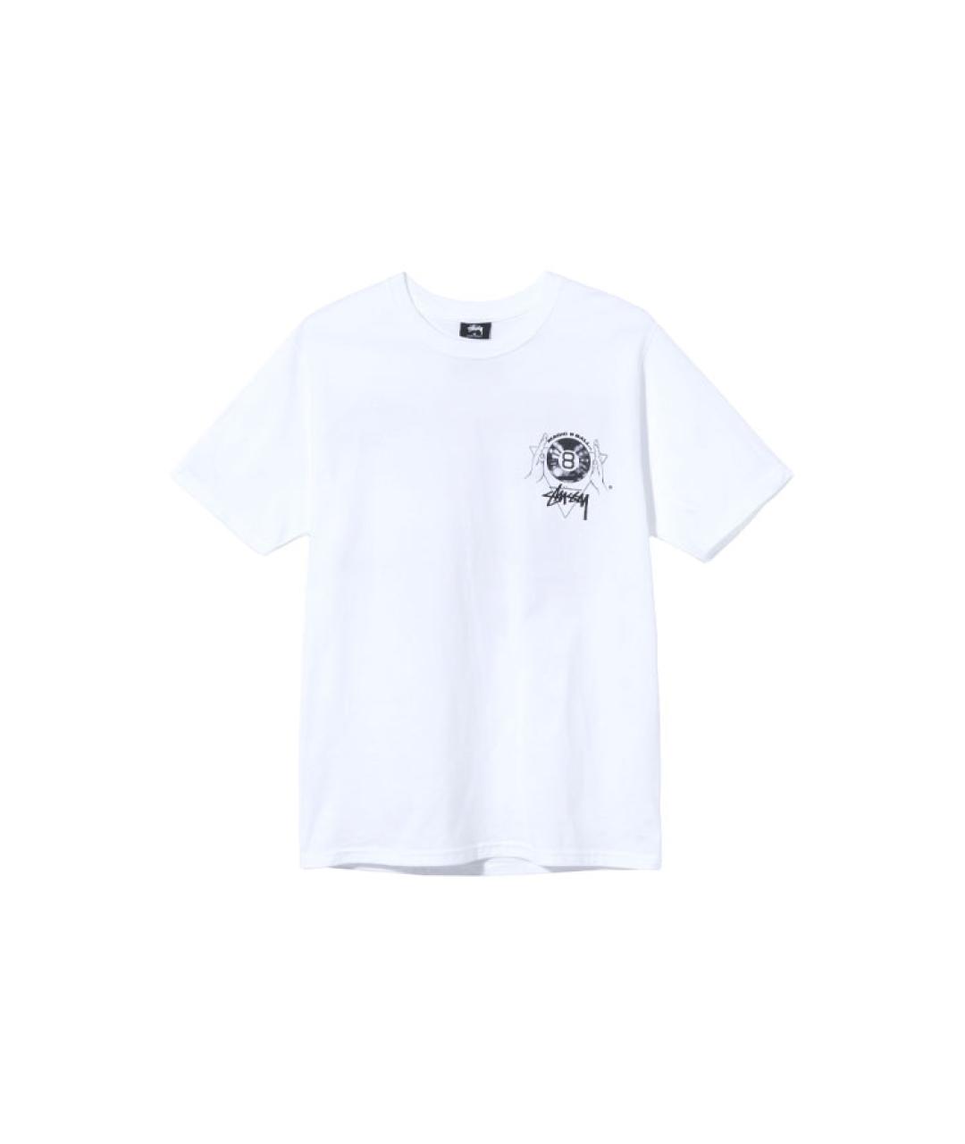 STUSSY Белая футболка, фото 1