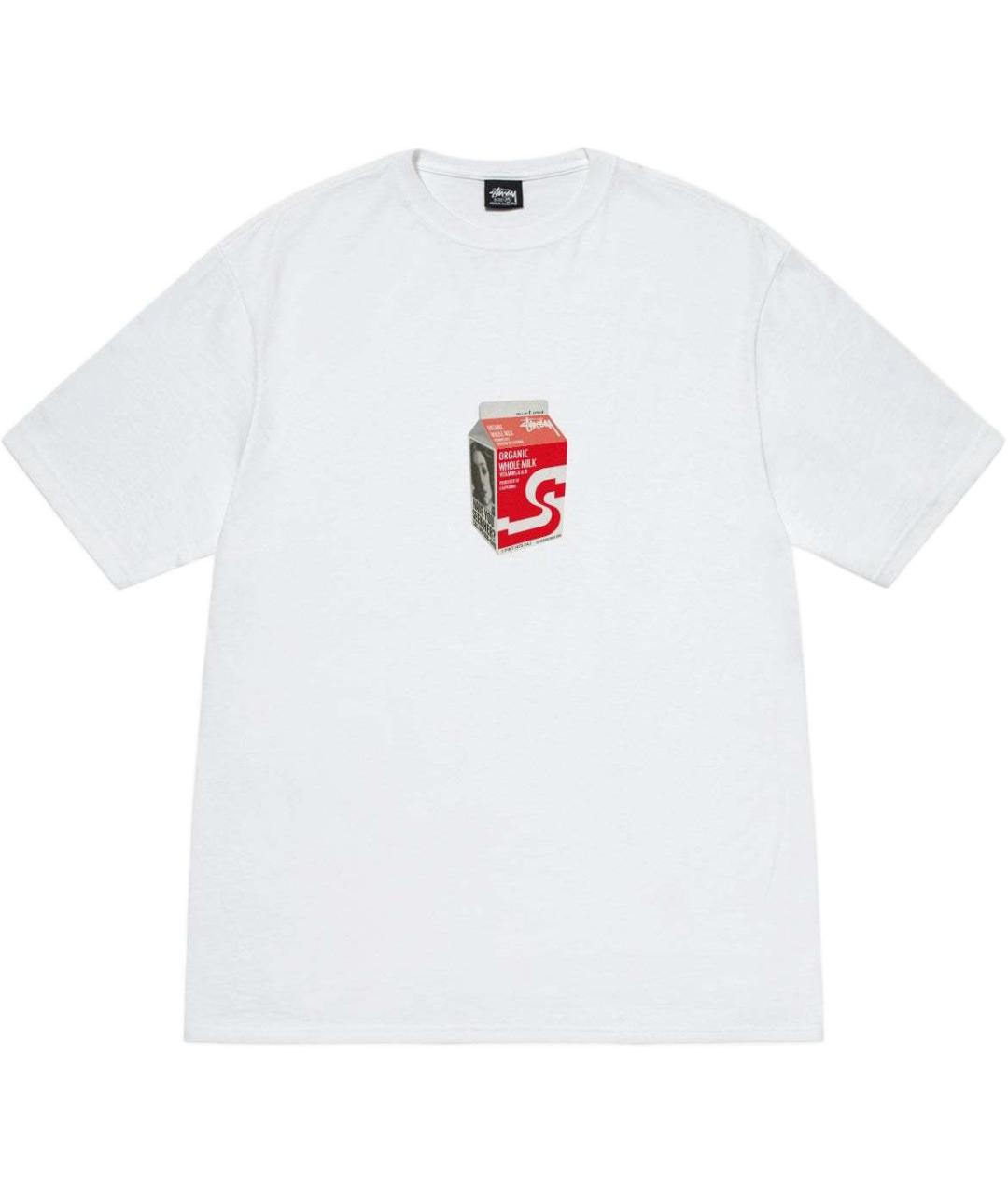 STUSSY Белая футболка, фото 1