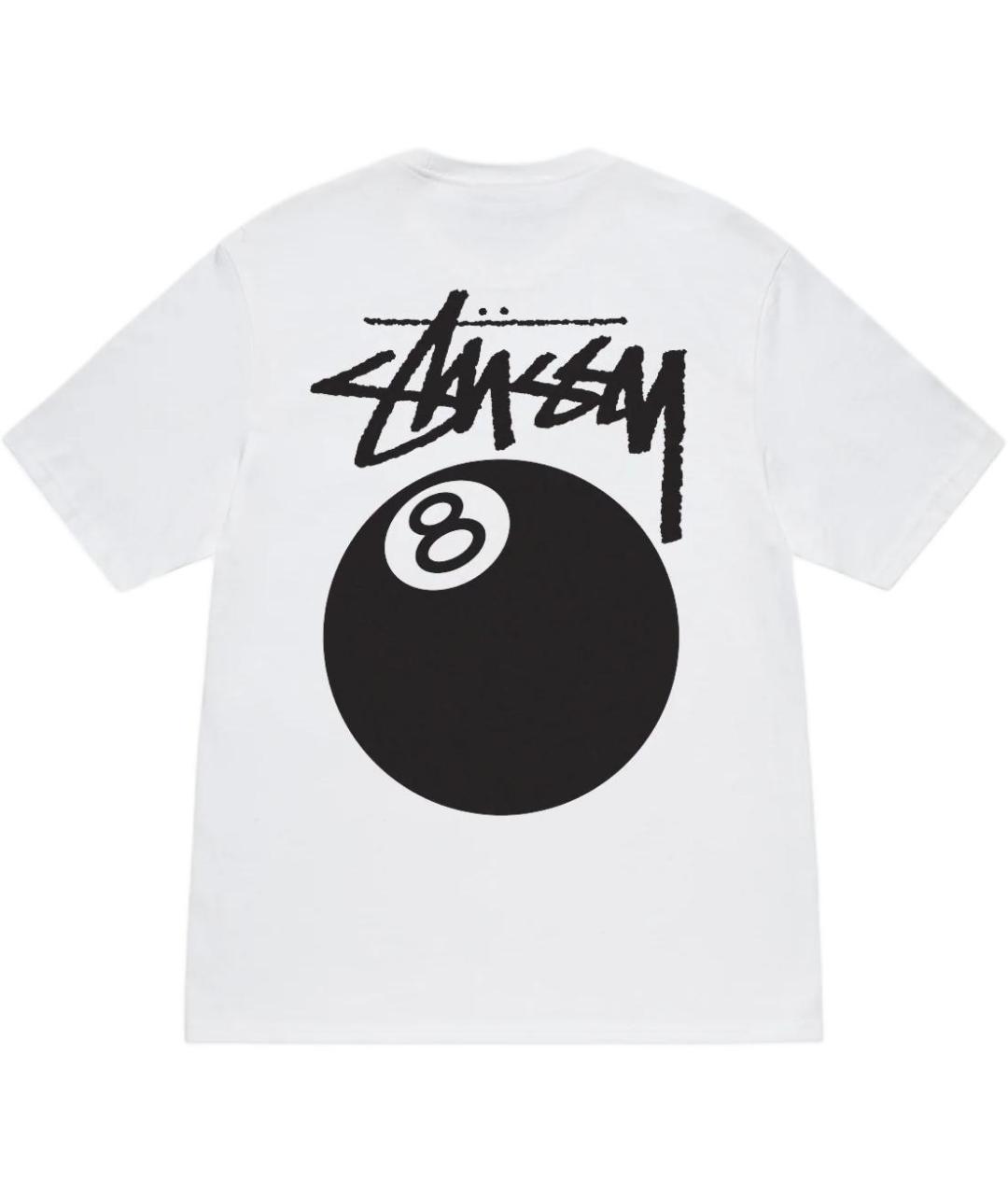 STUSSY Белая хлопковая футболка, фото 2