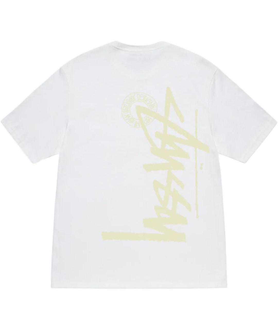 STUSSY Белая хлопковая футболка, фото 2