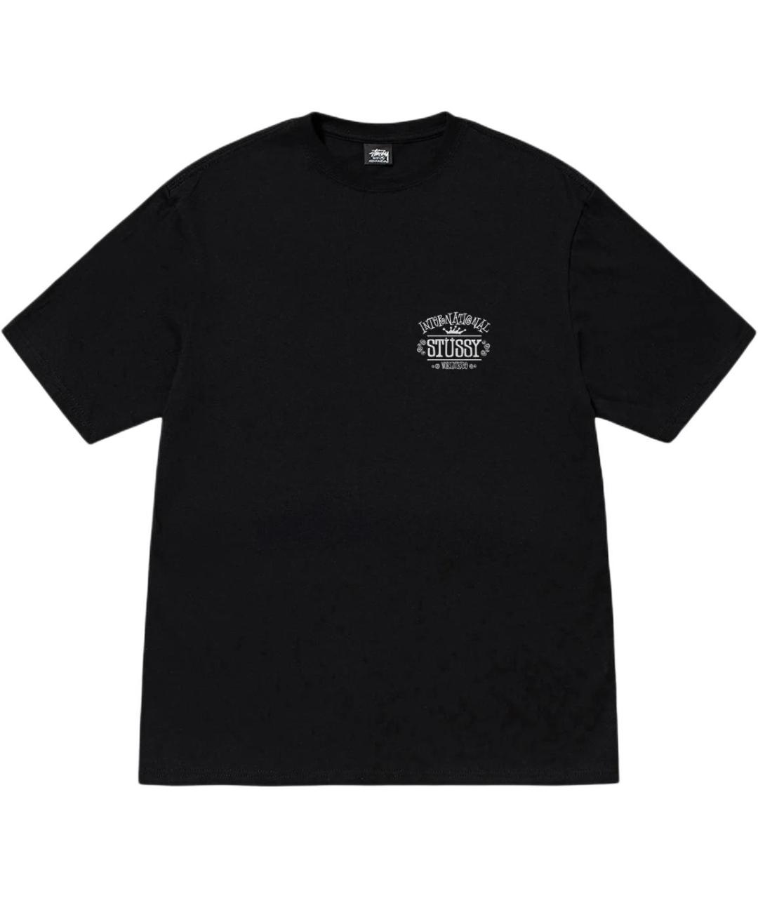 STUSSY Черная футболка, фото 1