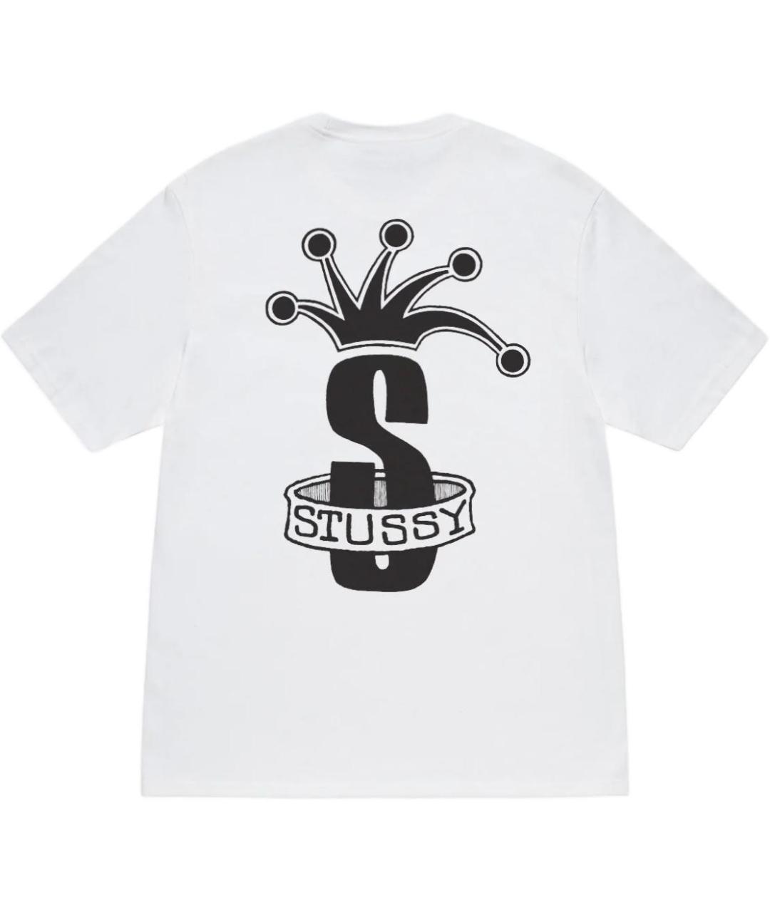 STUSSY Белая хлопковая футболка, фото 2