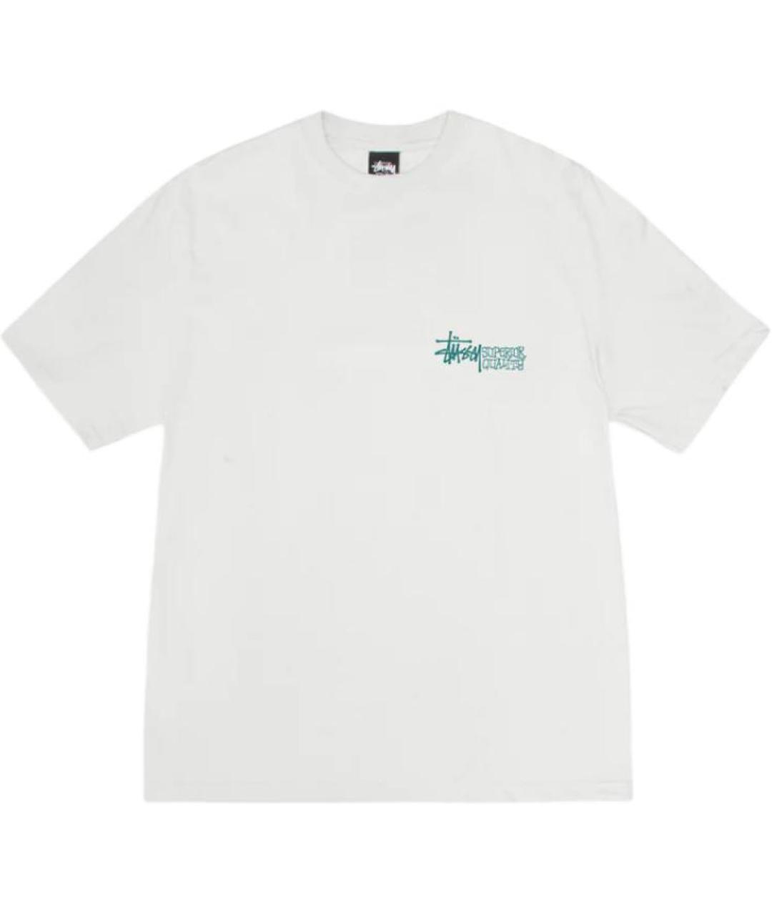 STUSSY Белая футболка, фото 1