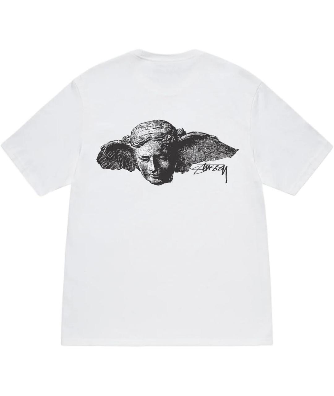 STUSSY Белая хлопковая футболка, фото 2