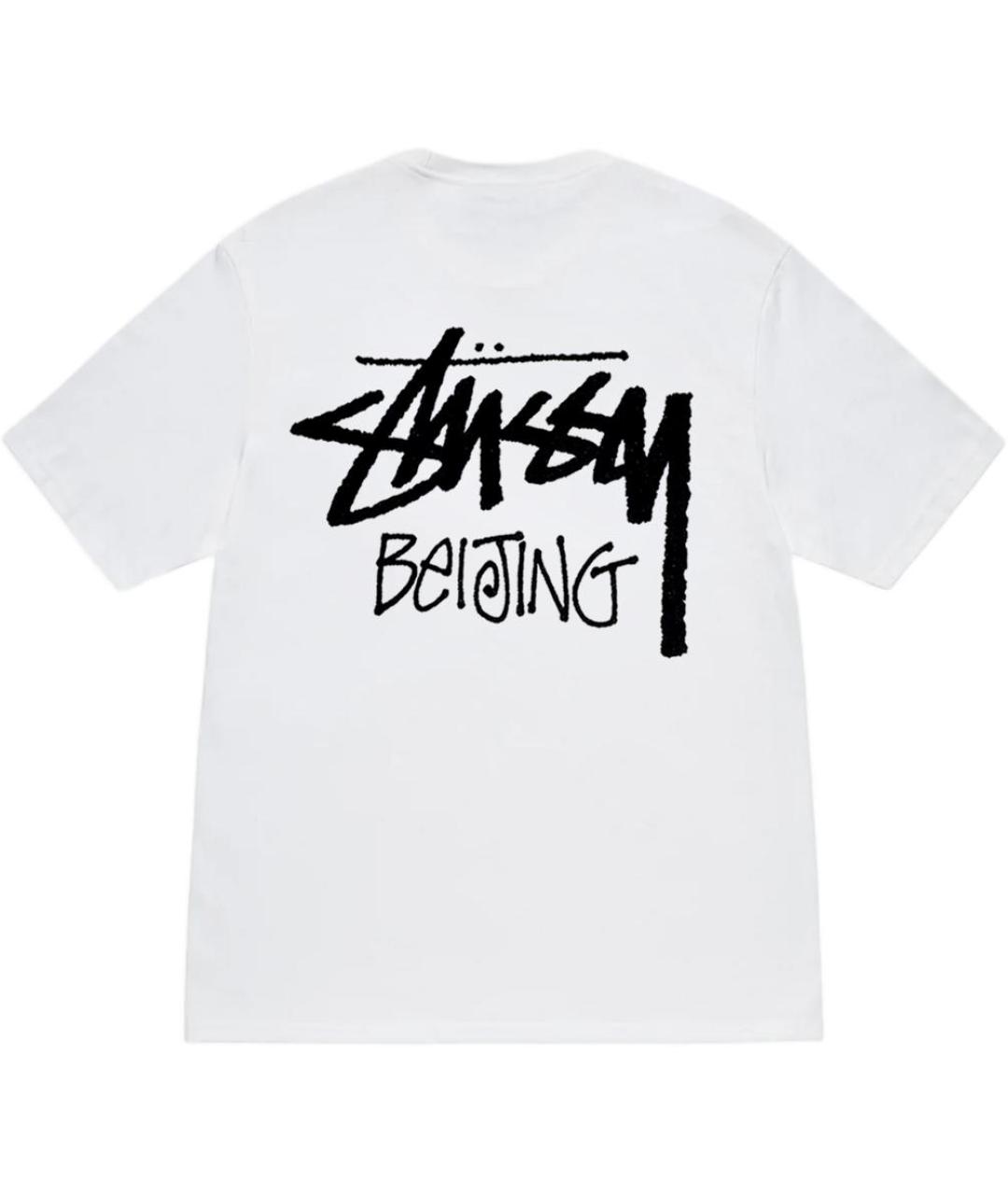 STUSSY Белая хлопковая футболка, фото 2