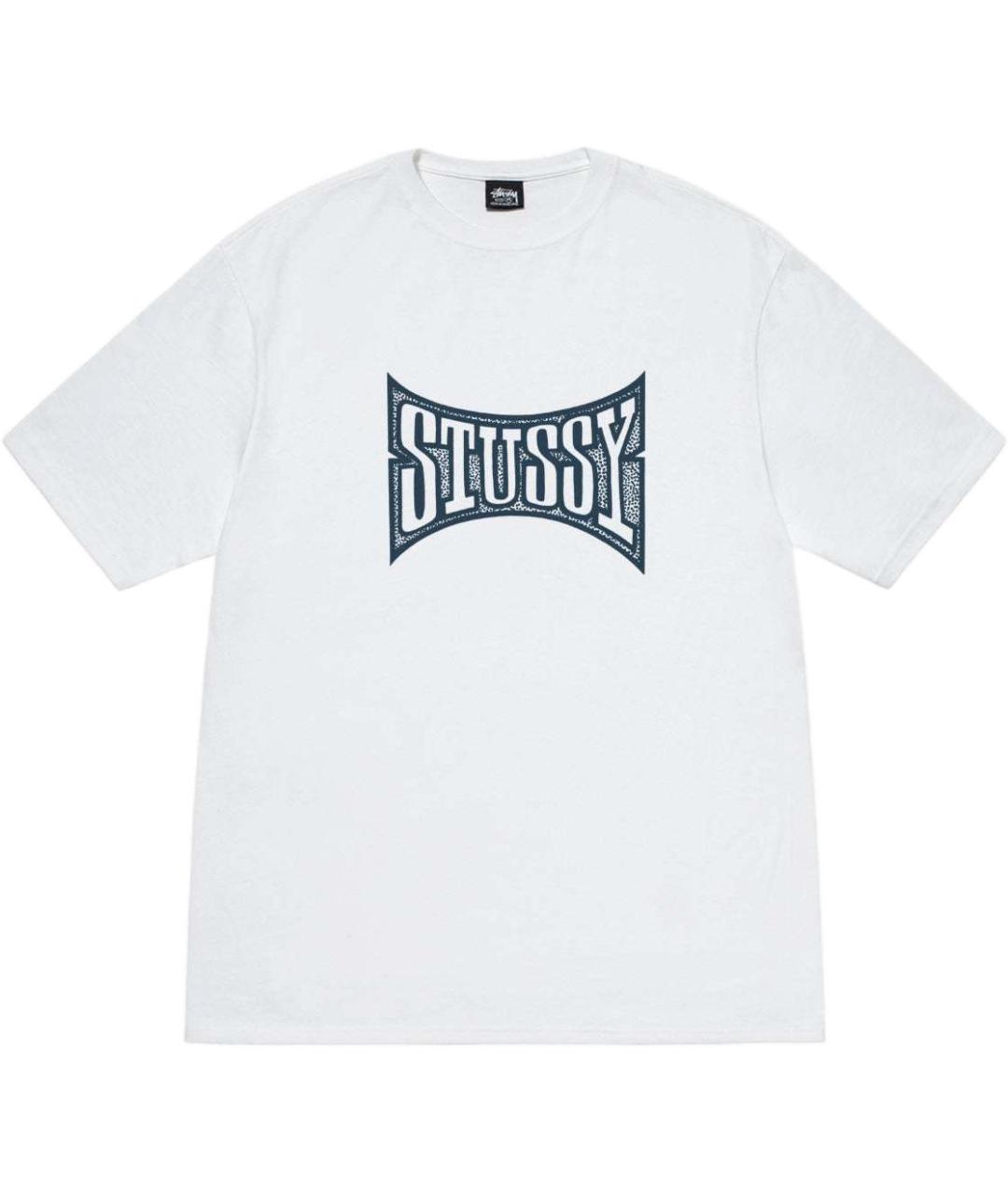 STUSSY Белая хлопковая футболка, фото 1