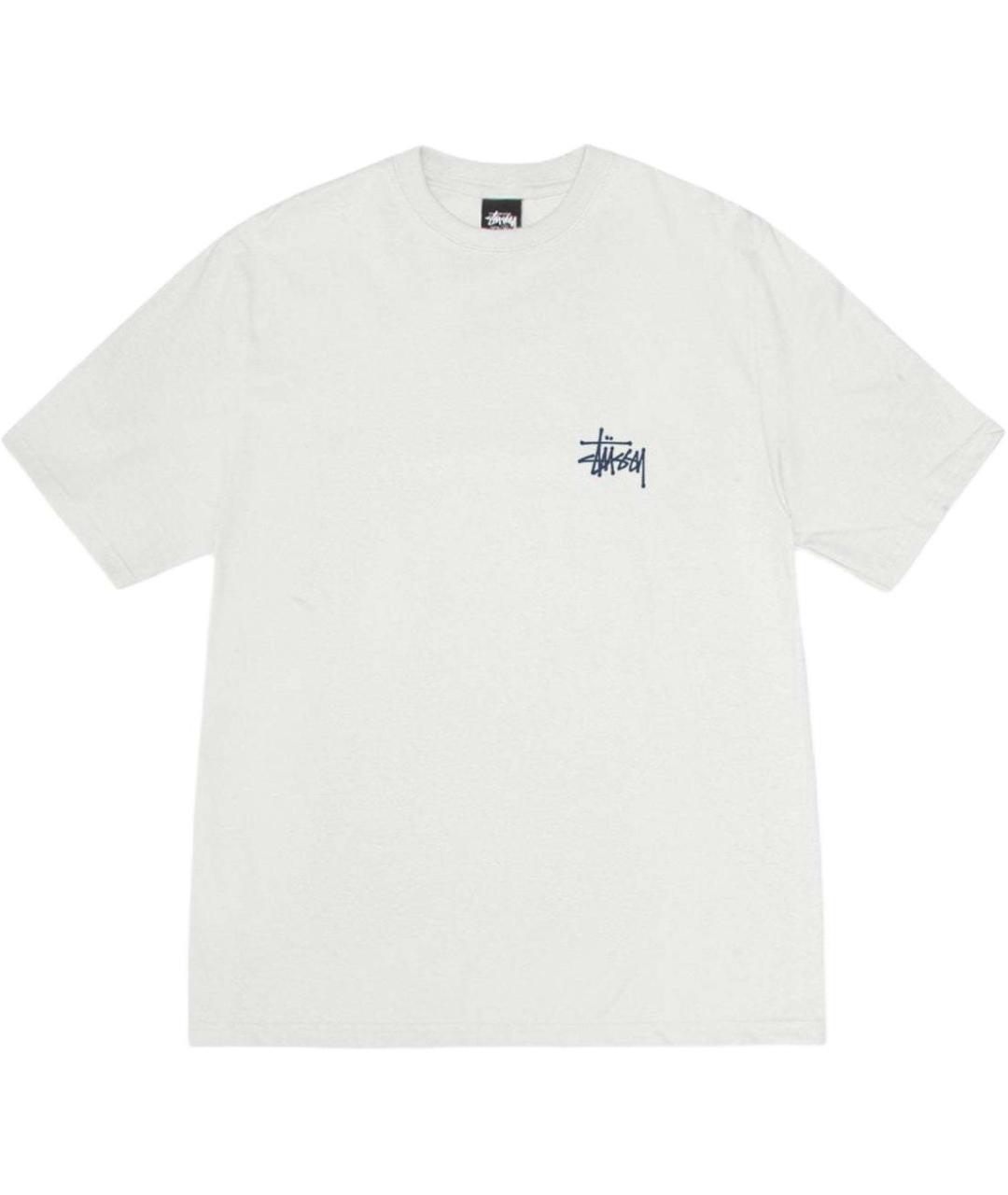STUSSY Белая хлопковая футболка, фото 1