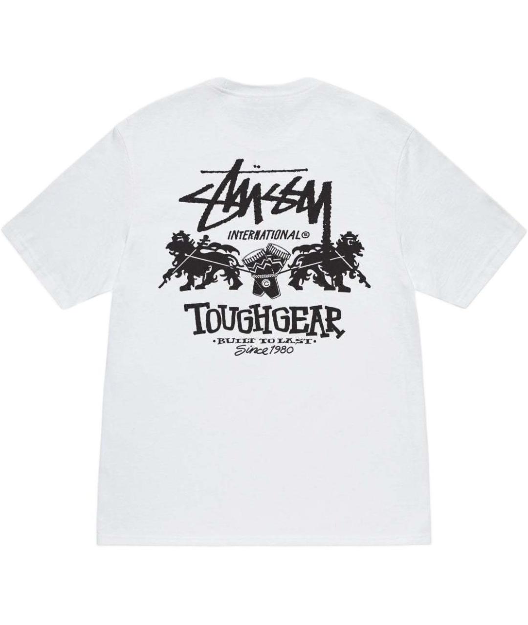 STUSSY Белая хлопковая футболка, фото 2