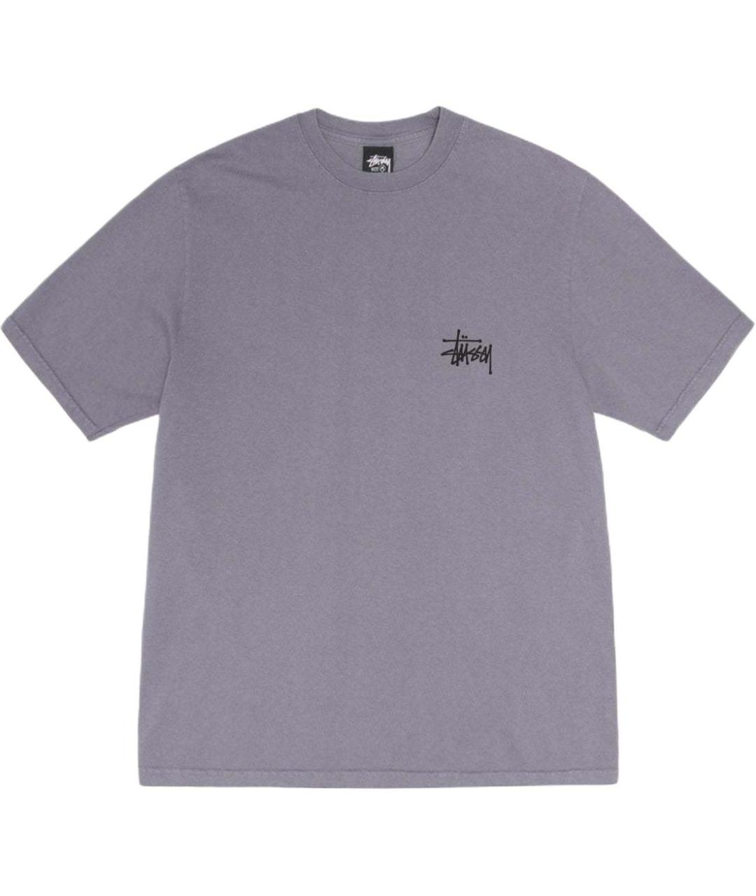 STUSSY Фиолетовая хлопковая футболка, фото 1