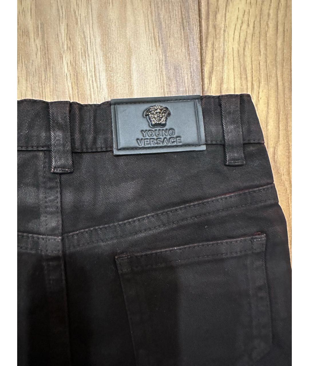 VERSACE Черные детские джинсы, фото 4