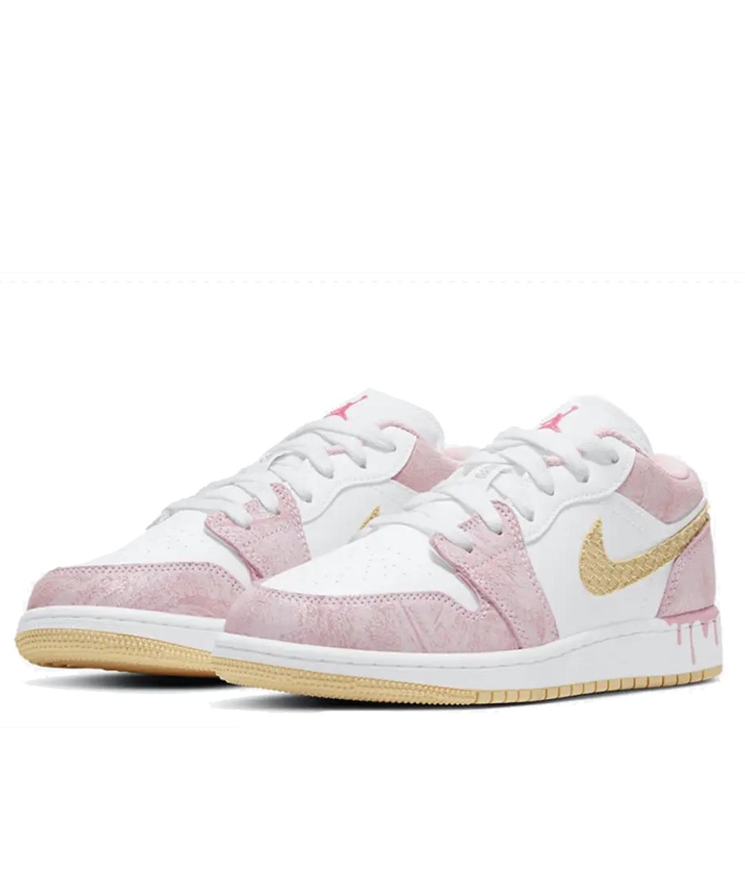 JORDAN Розовые кожаные кроссовки, фото 2