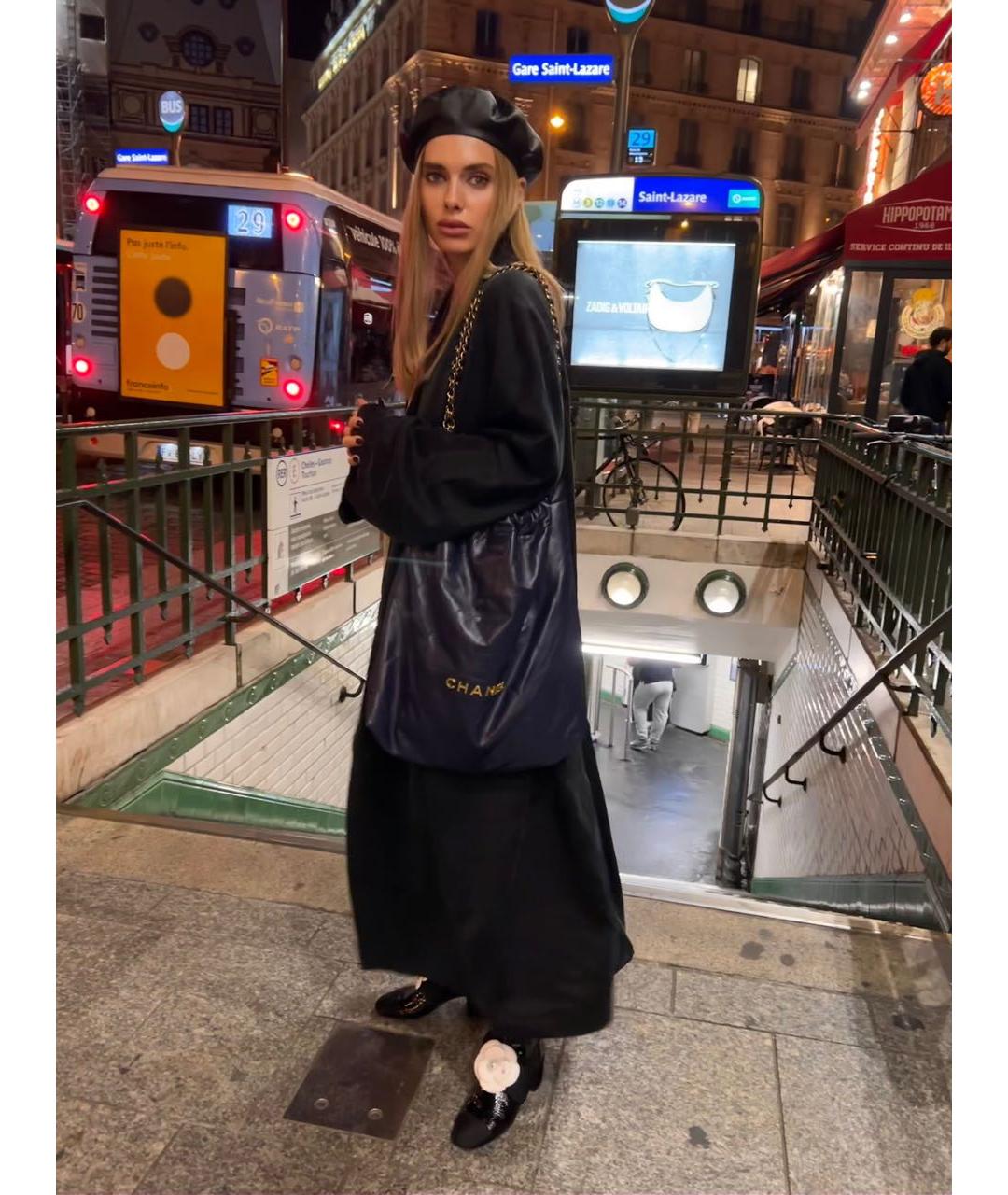 CHANEL Черные сапоги из лакированной кожи, фото 8