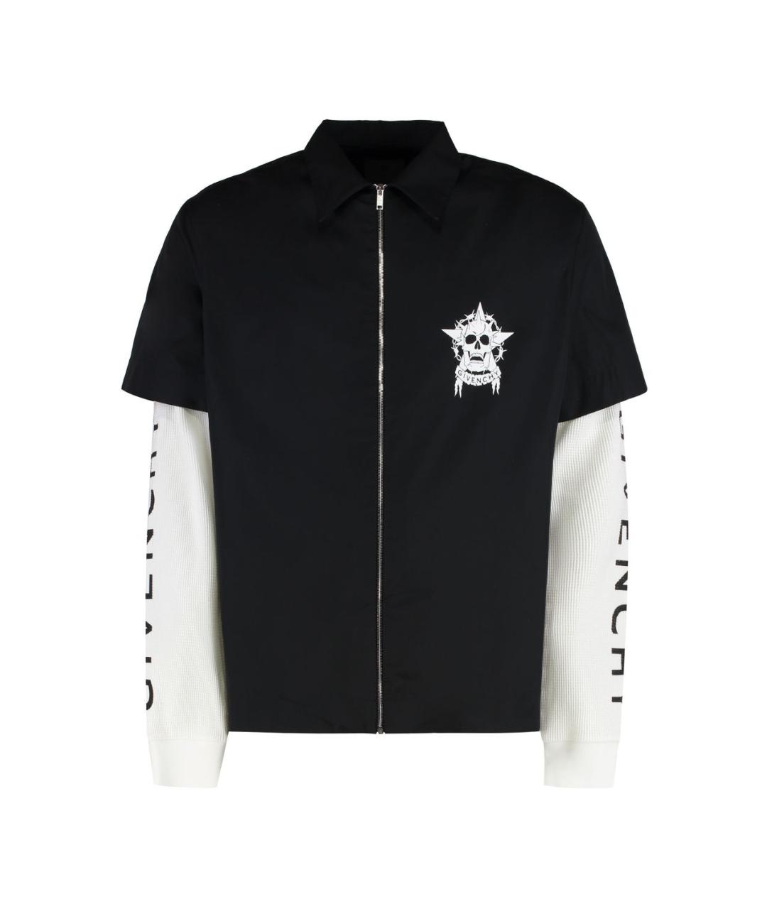 GIVENCHY Черная хлопковая кэжуал рубашка, фото 1