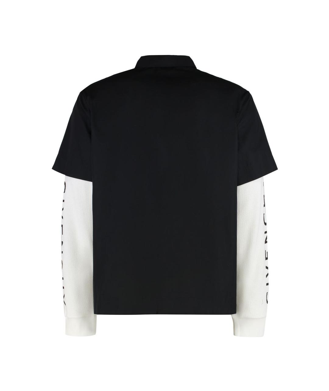 GIVENCHY Черная хлопковая кэжуал рубашка, фото 2