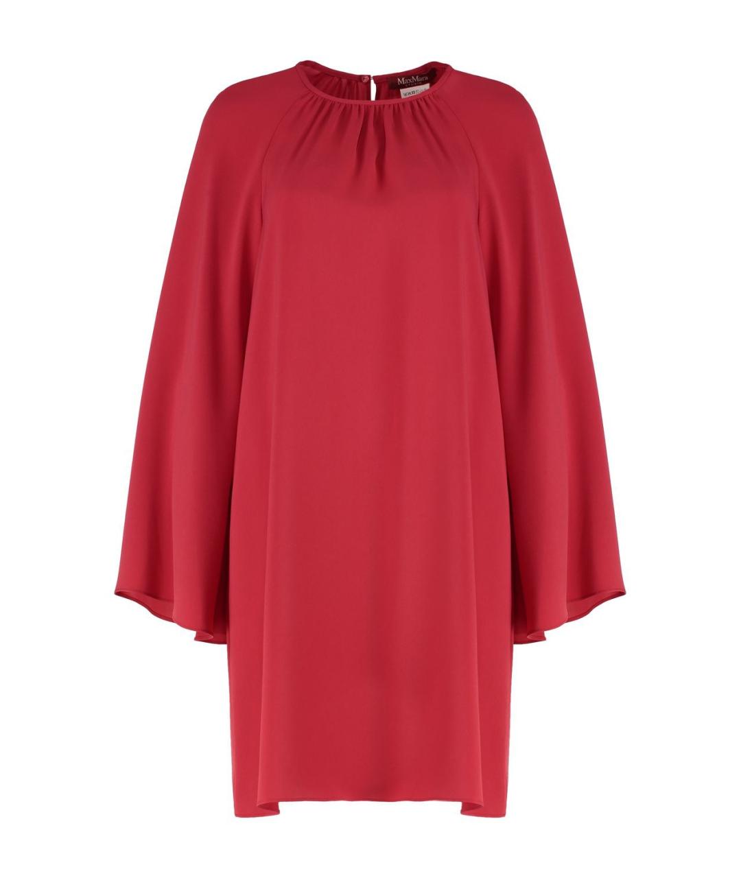 MAX MARA STUDIO Красное полиэстеровое повседневное платье, фото 1