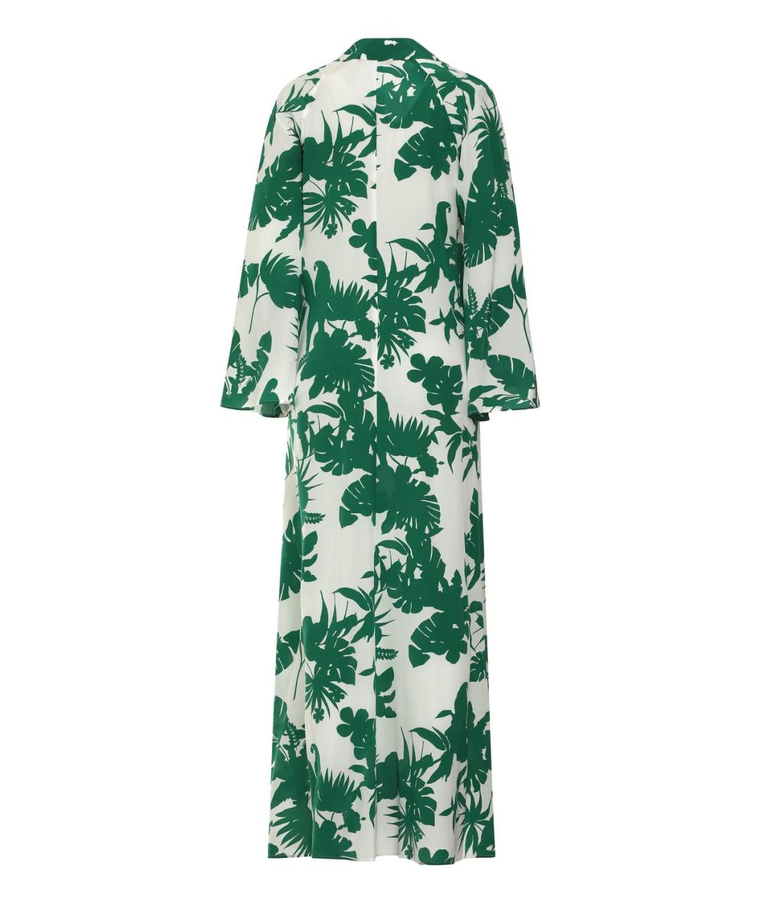 MAX MARA STUDIO Зеленые шелковое повседневное платье, фото 2