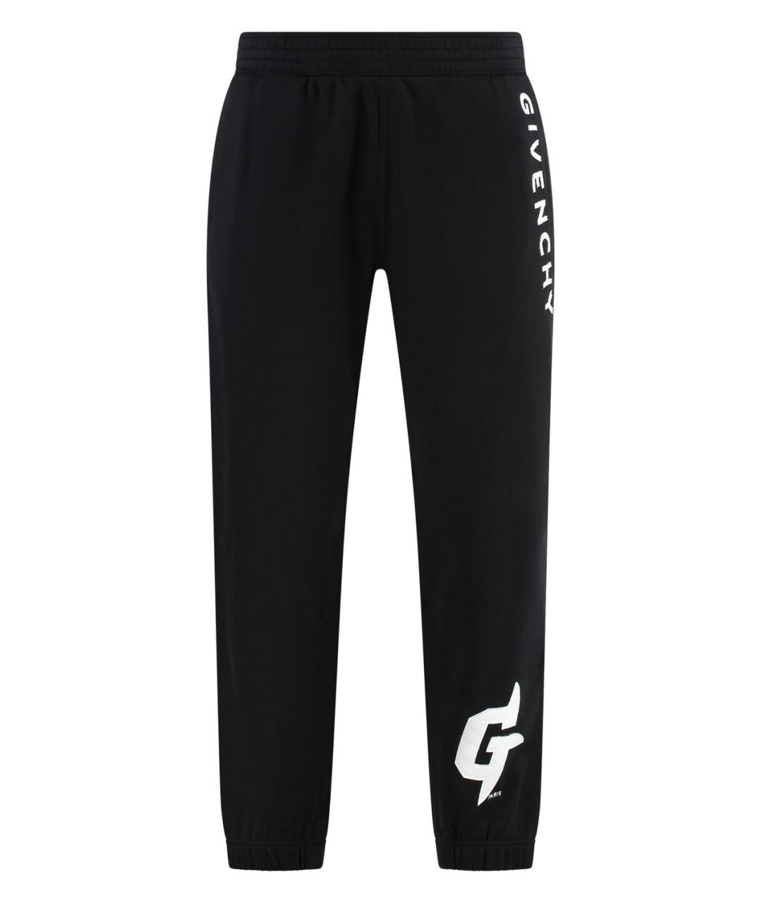 GIVENCHY Черные хлопковые повседневные брюки, фото 1