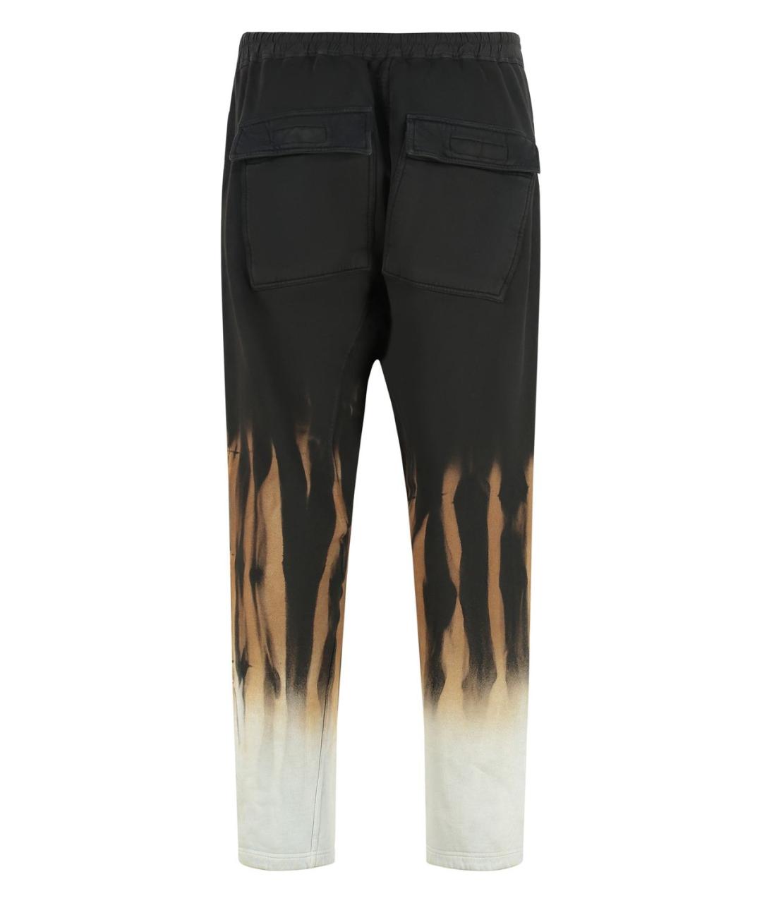 RICK OWENS DRKSHDW Черные хлопковые повседневные брюки, фото 2