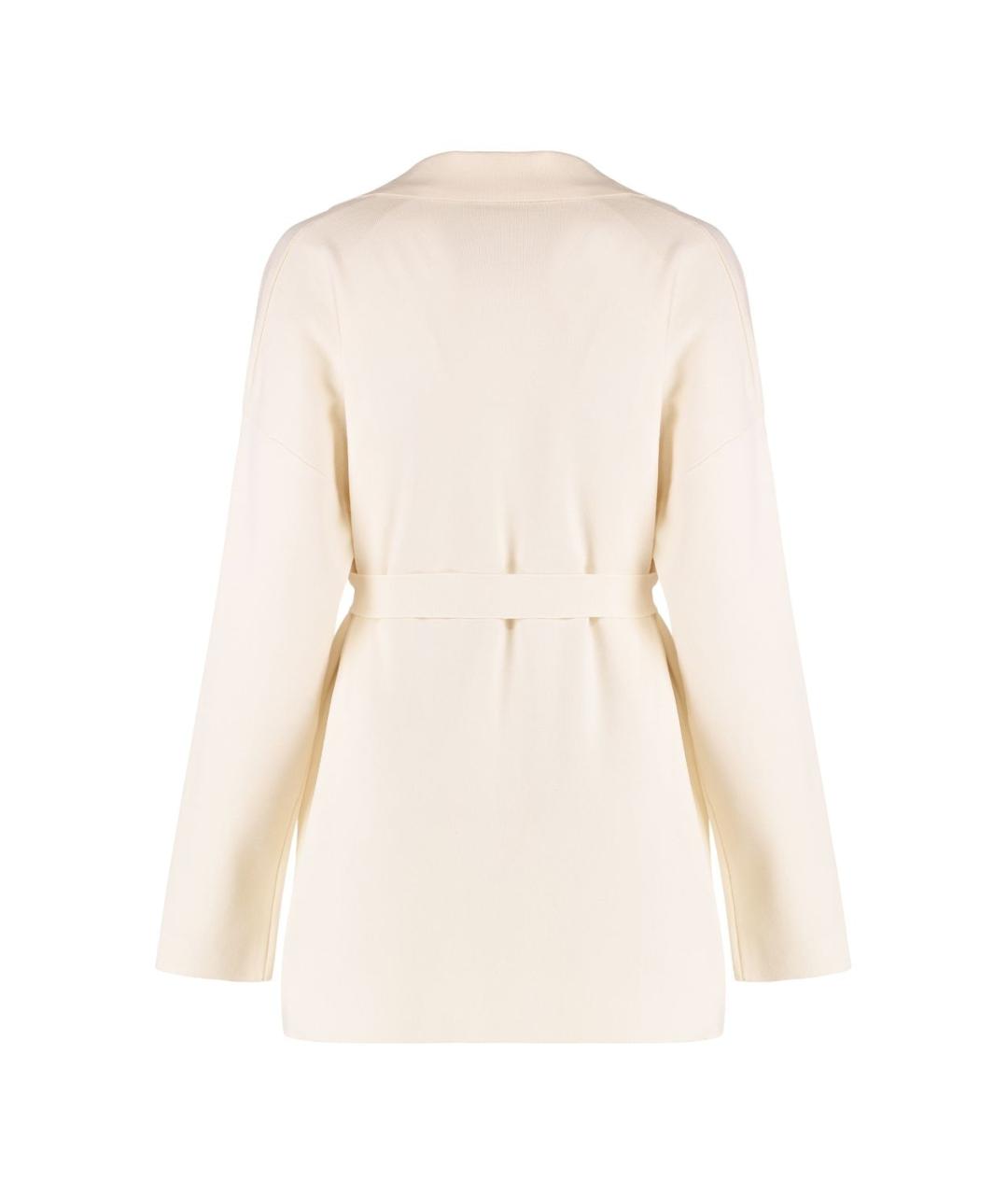 MAX MARA STUDIO Бежевый полиэстеровый кардиган, фото 2