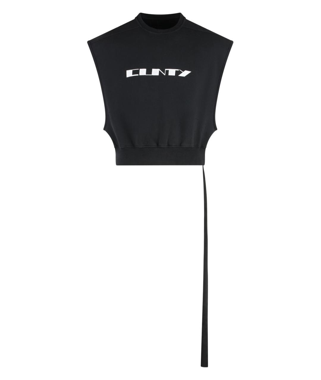 RICK OWENS DRKSHDW Черная хлопковая майка, фото 1