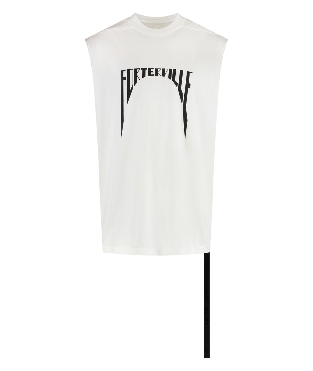 RICK OWENS DRKSHDW Белая хлопковая майка, фото 1