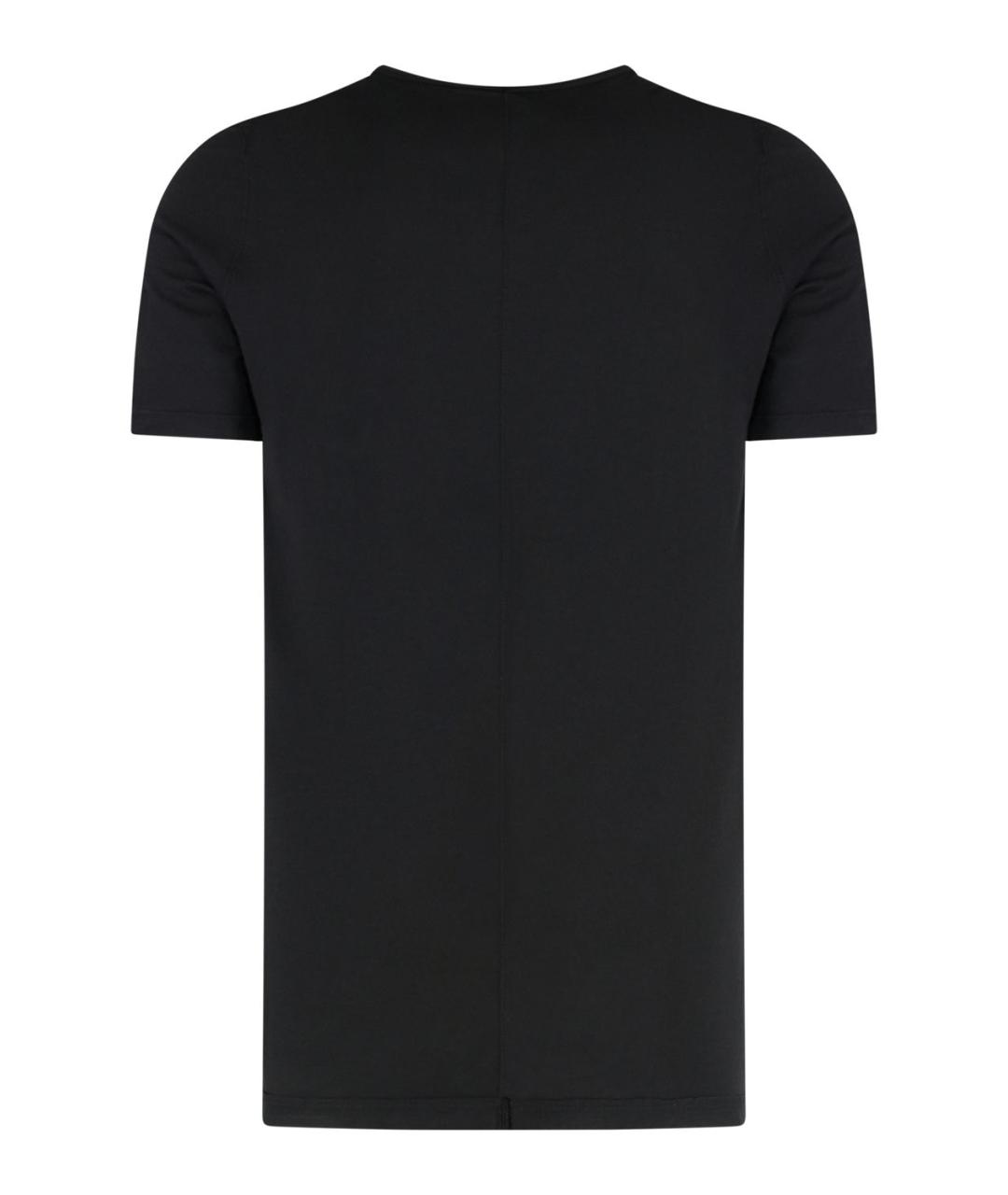 RICK OWENS DRKSHDW Черная хлопковая футболка, фото 2