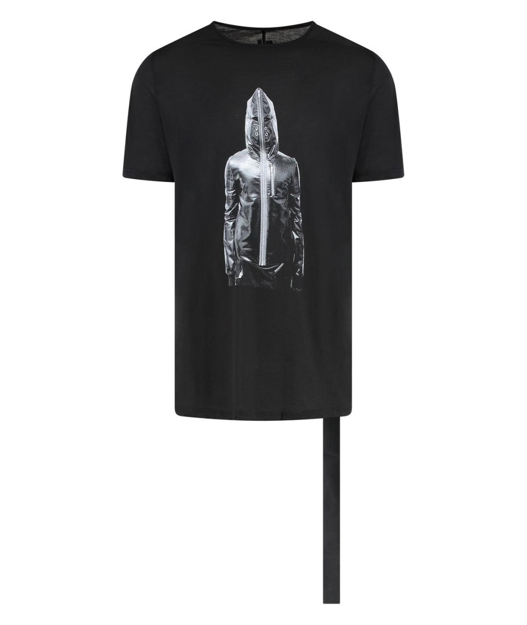 RICK OWENS DRKSHDW Черная хлопковая футболка, фото 1