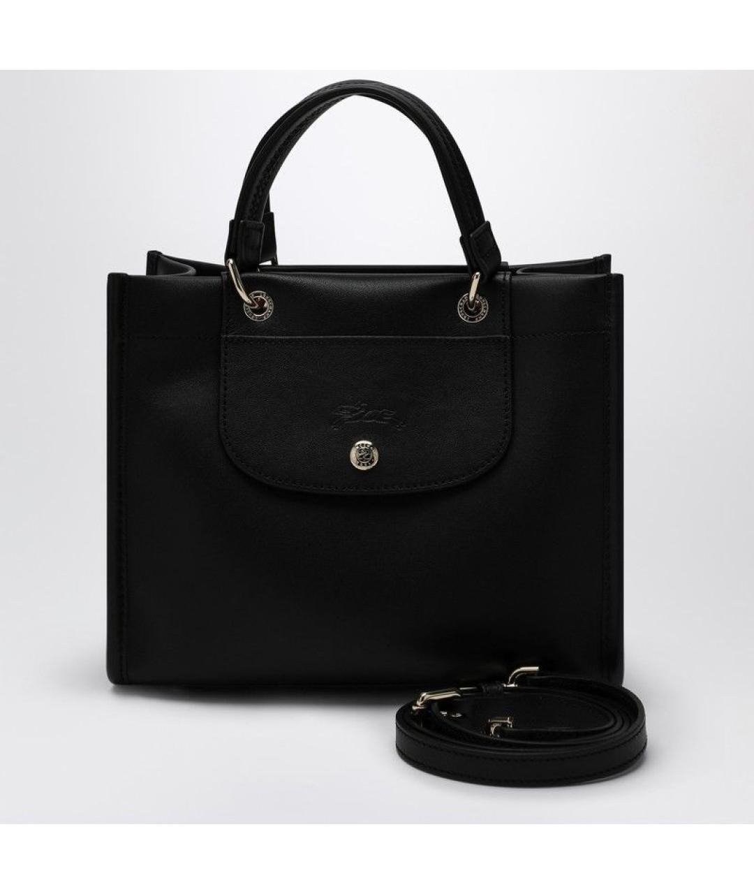 LONGCHAMP Черная сумка тоут, фото 3