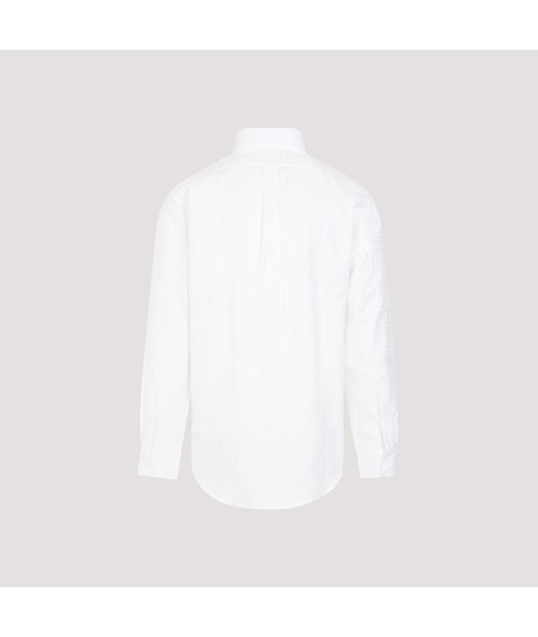 GIVENCHY Белая хлопковая кэжуал рубашка, фото 3